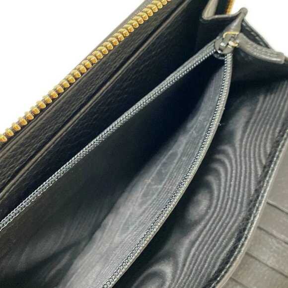 Auth GUCCI Soho 291102 Black Leather - Long Wallet - Picture 6 of 6